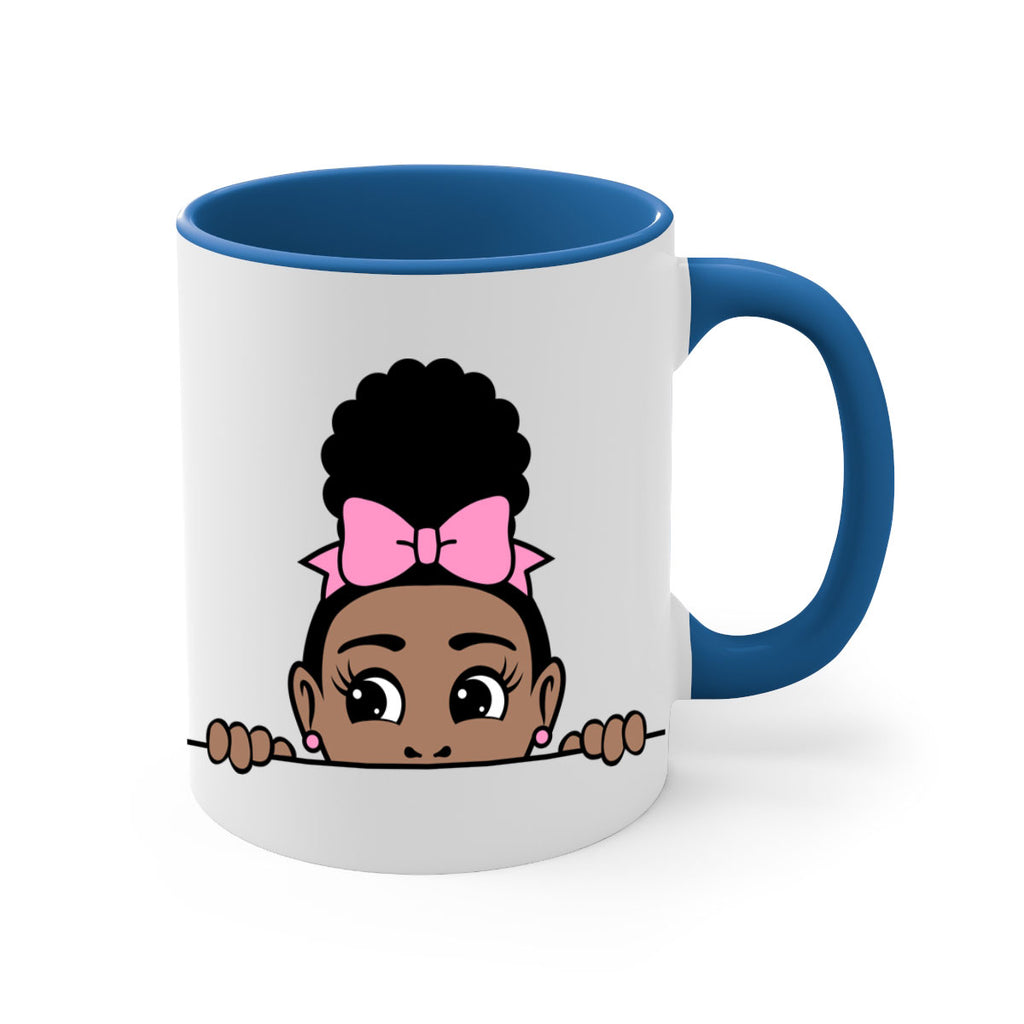 afro puff crown girl 3#- Black women - Girls-Mug / Coffee Cup