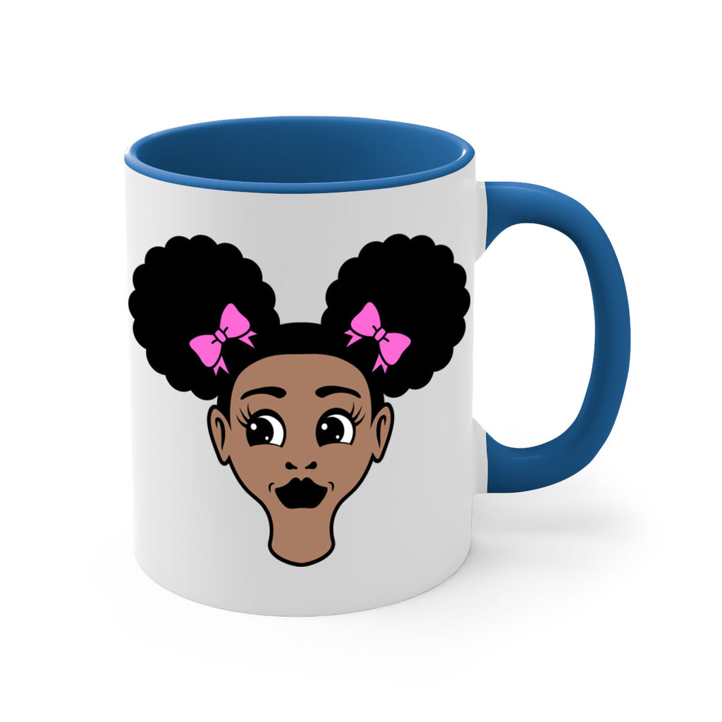 afro puffs girl 76#- Black women - Girls-Mug / Coffee Cup