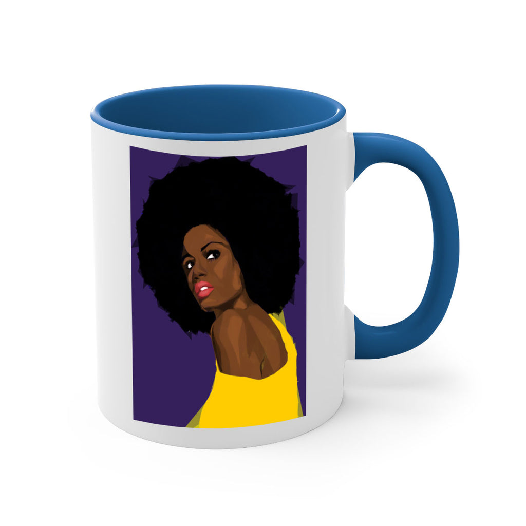 beautiful black woman geometric 60#- Black women - Girls-Mug / Coffee Cup