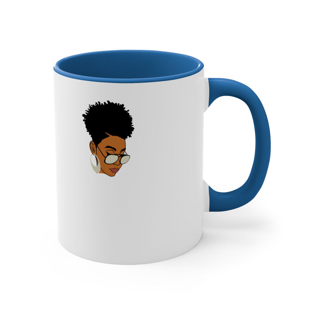 black afro 44#- Black women - Girls-Mug / Coffee Cup