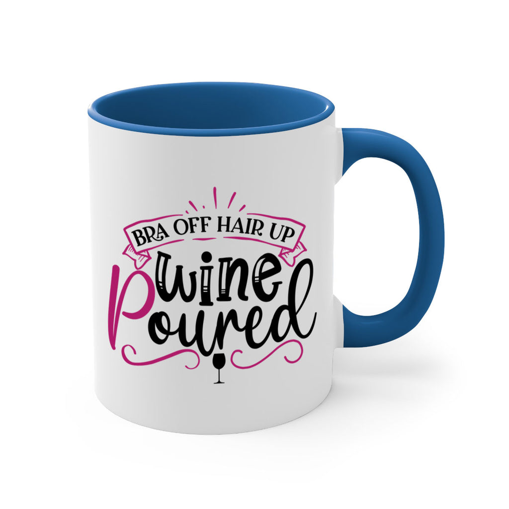 bra off hair up wine poured 206#- wine-Mug / Coffee Cup