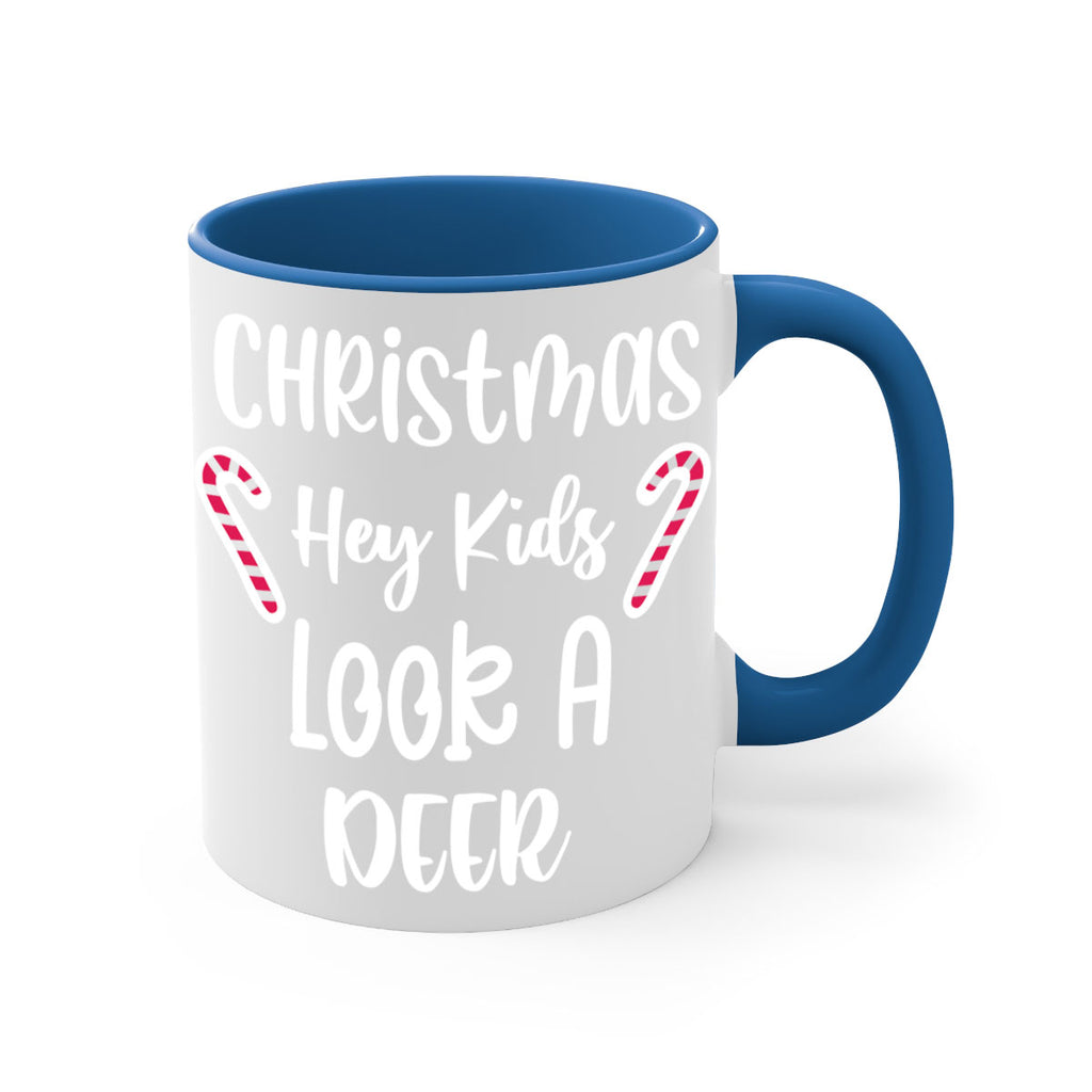 christmas hey kids look a deer style 107#- christmas-Mug / Coffee Cup