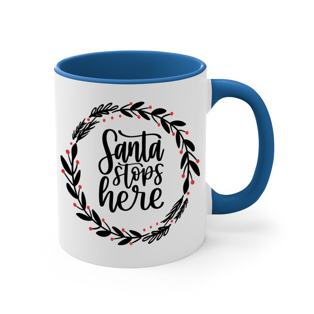 christmas ornamentssanta stops here 175#- christmas-Mug / Coffee Cup