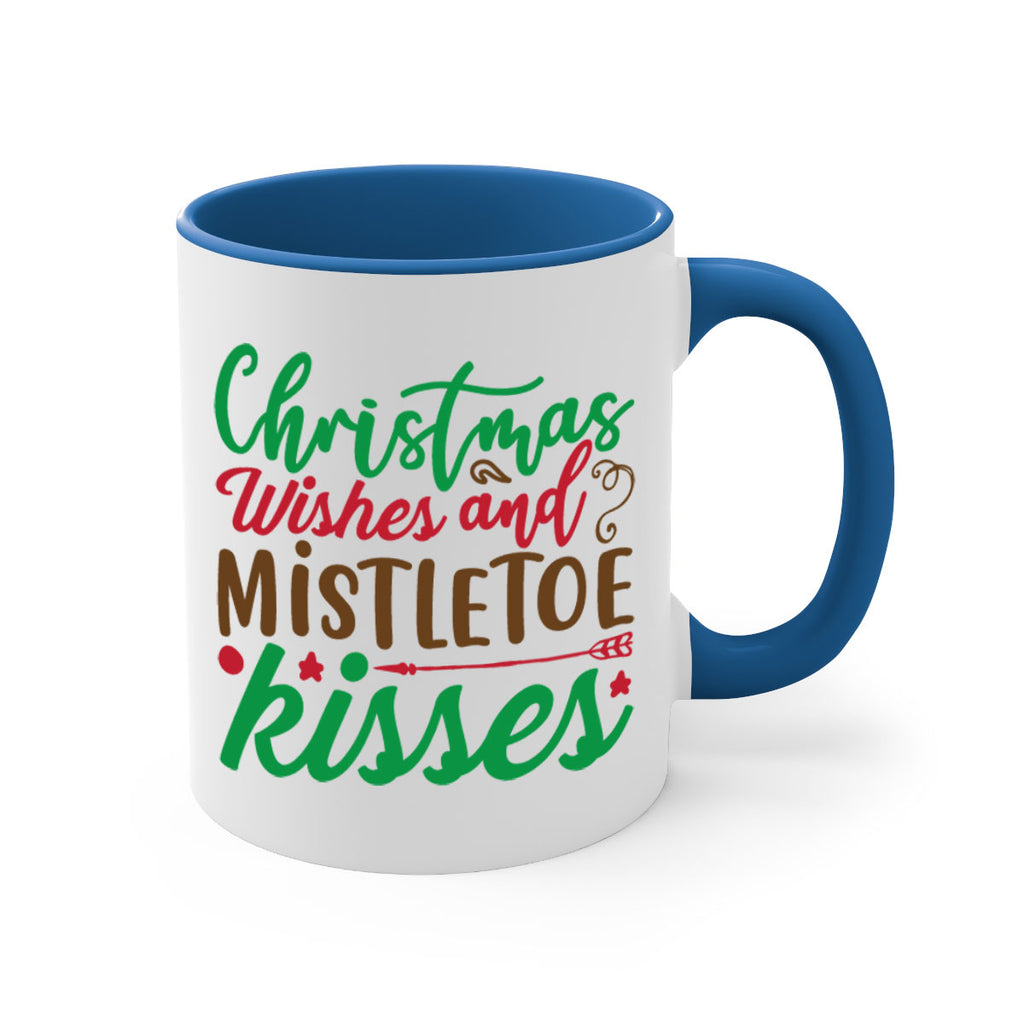 christmas wishes and mistletoe kisses 292#- christmas-Mug / Coffee Cup