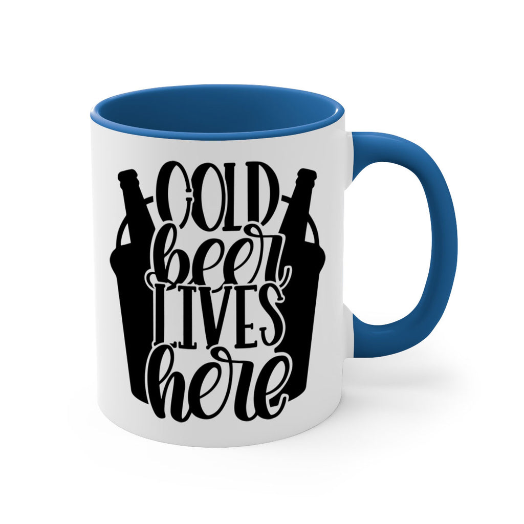 cold beer lives here 43#- beer-Mug / Coffee Cup