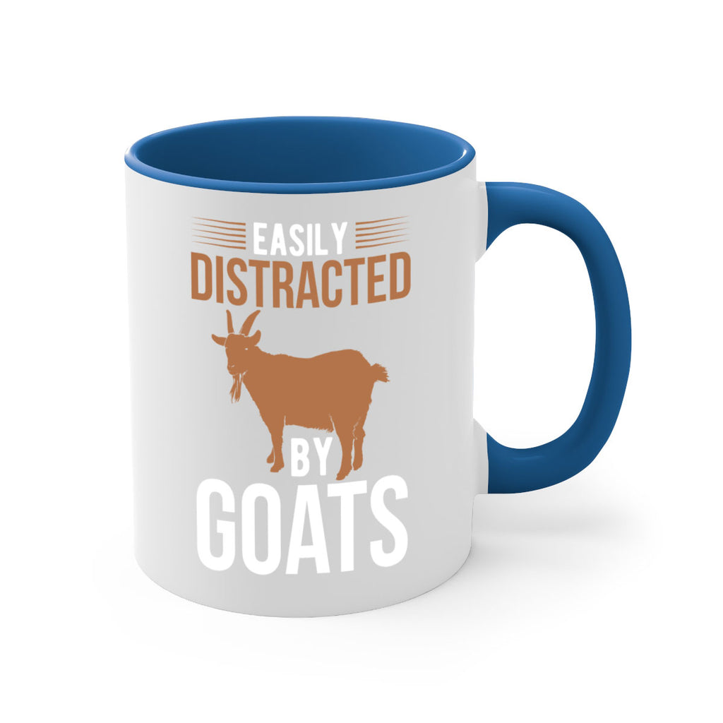 easily distracted by goats Style 5#- goat-Mug / Coffee Cup