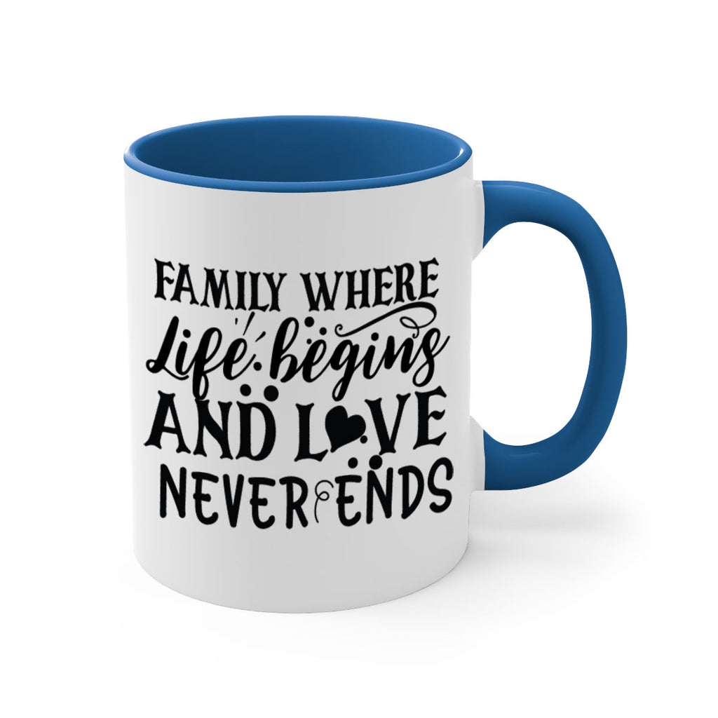 family where life begins and love never ends 33#- Family-Mug / Coffee Cup