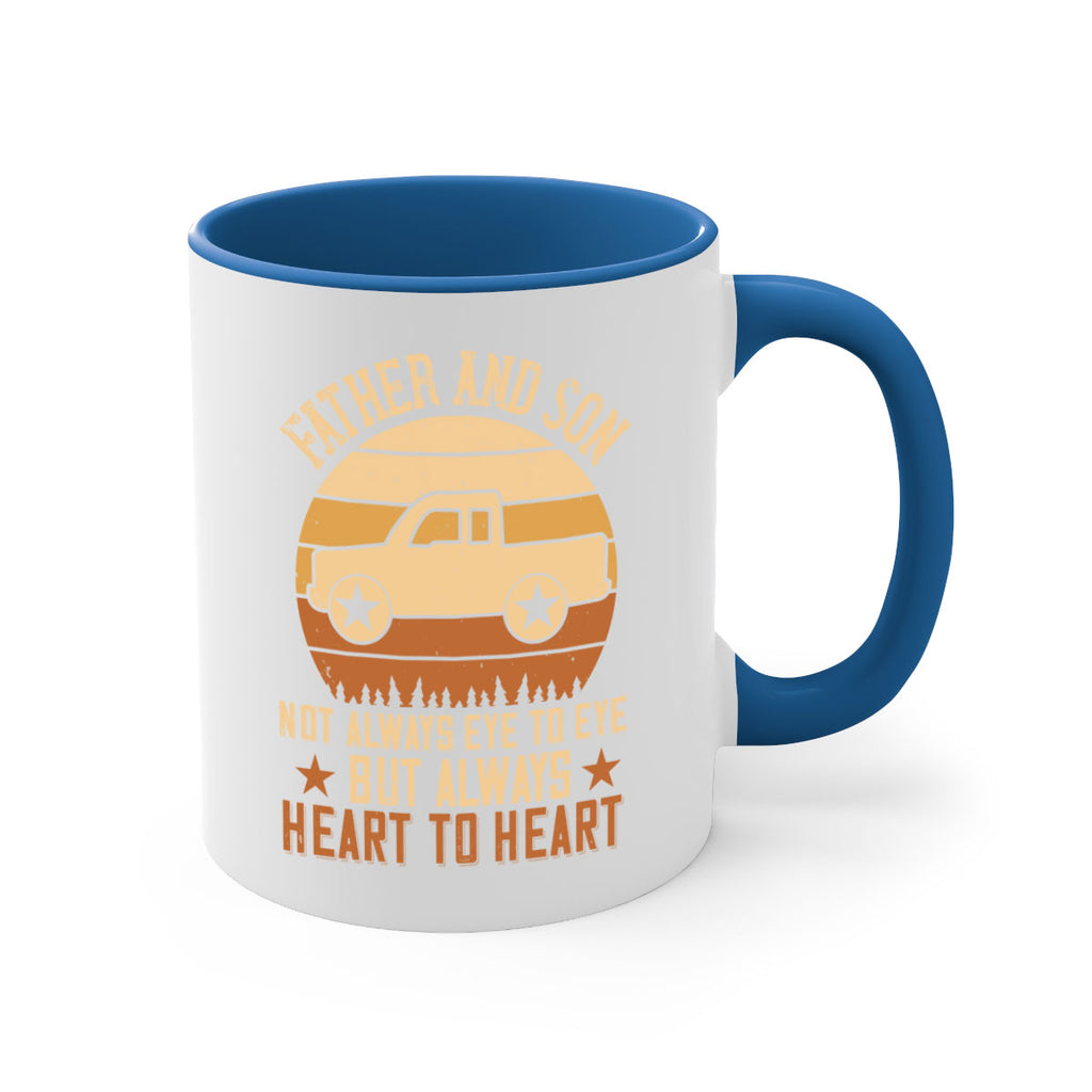 father and son not always eye to eye but always heart to heart Style 2#- truck driver-Mug / Coffee Cup