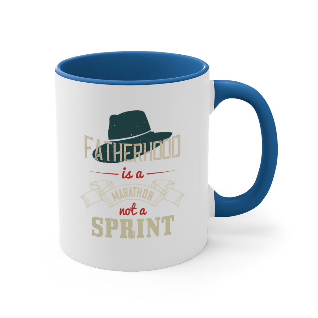 fatherhood is a marathon 227#- fathers day-Mug / Coffee Cup