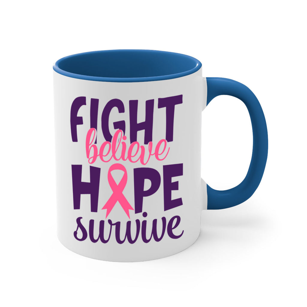 fight believe hope survive Style 13#- breast cancer-Mug / Coffee Cup