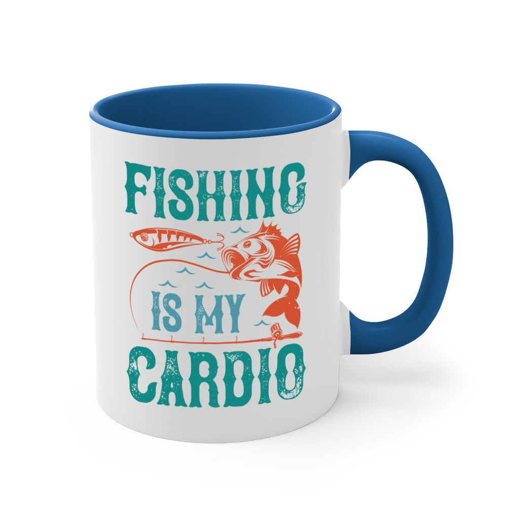 fishing is my cardio 142#- fishing-Mug / Coffee Cup