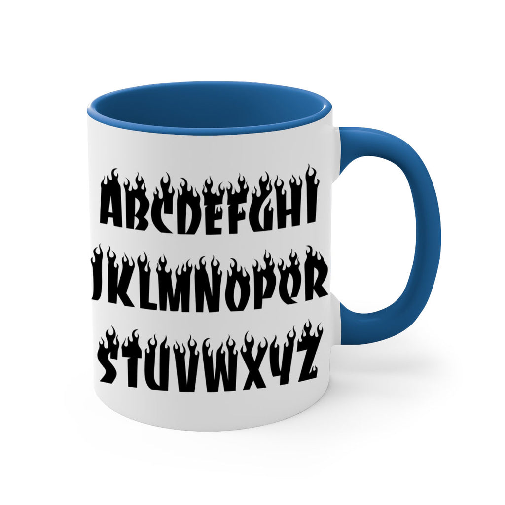 flame font 153#- black words - phrases-Mug / Coffee Cup