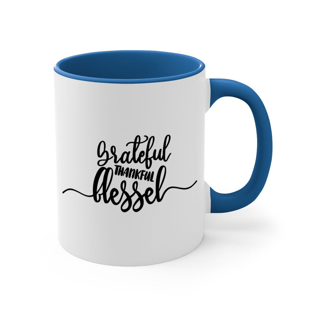 grateful thankful blessed 56#- thanksgiving-Mug / Coffee Cup