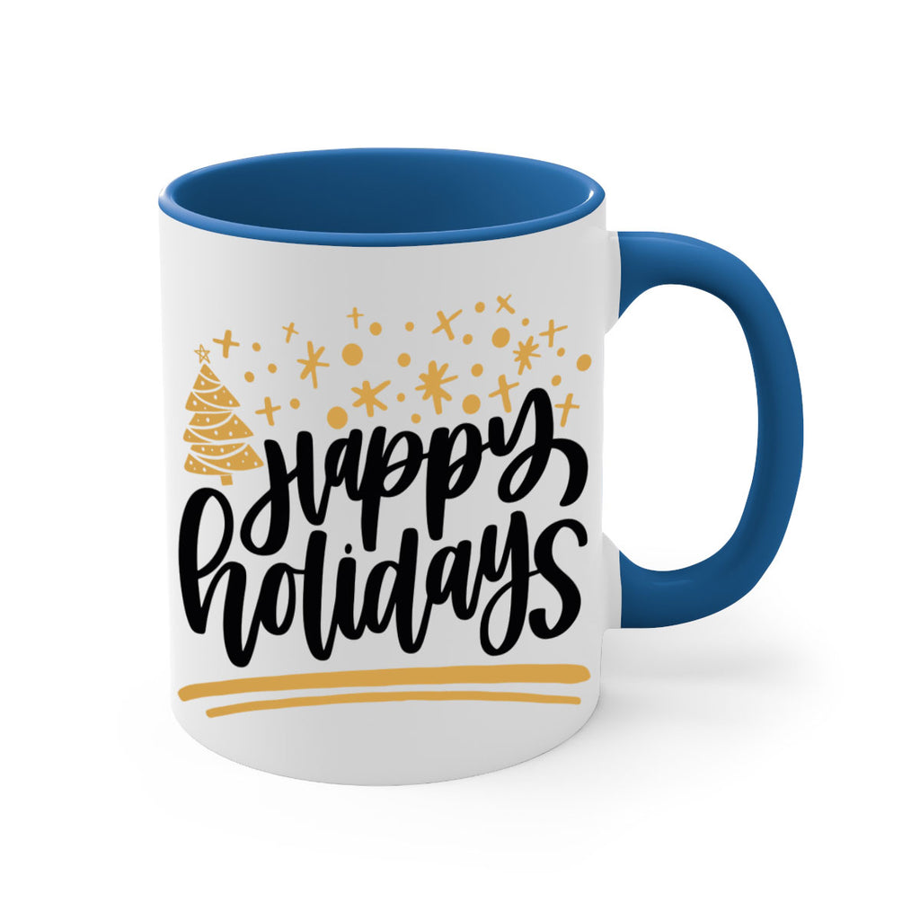 happy holidays gold 148#- christmas-Mug / Coffee Cup