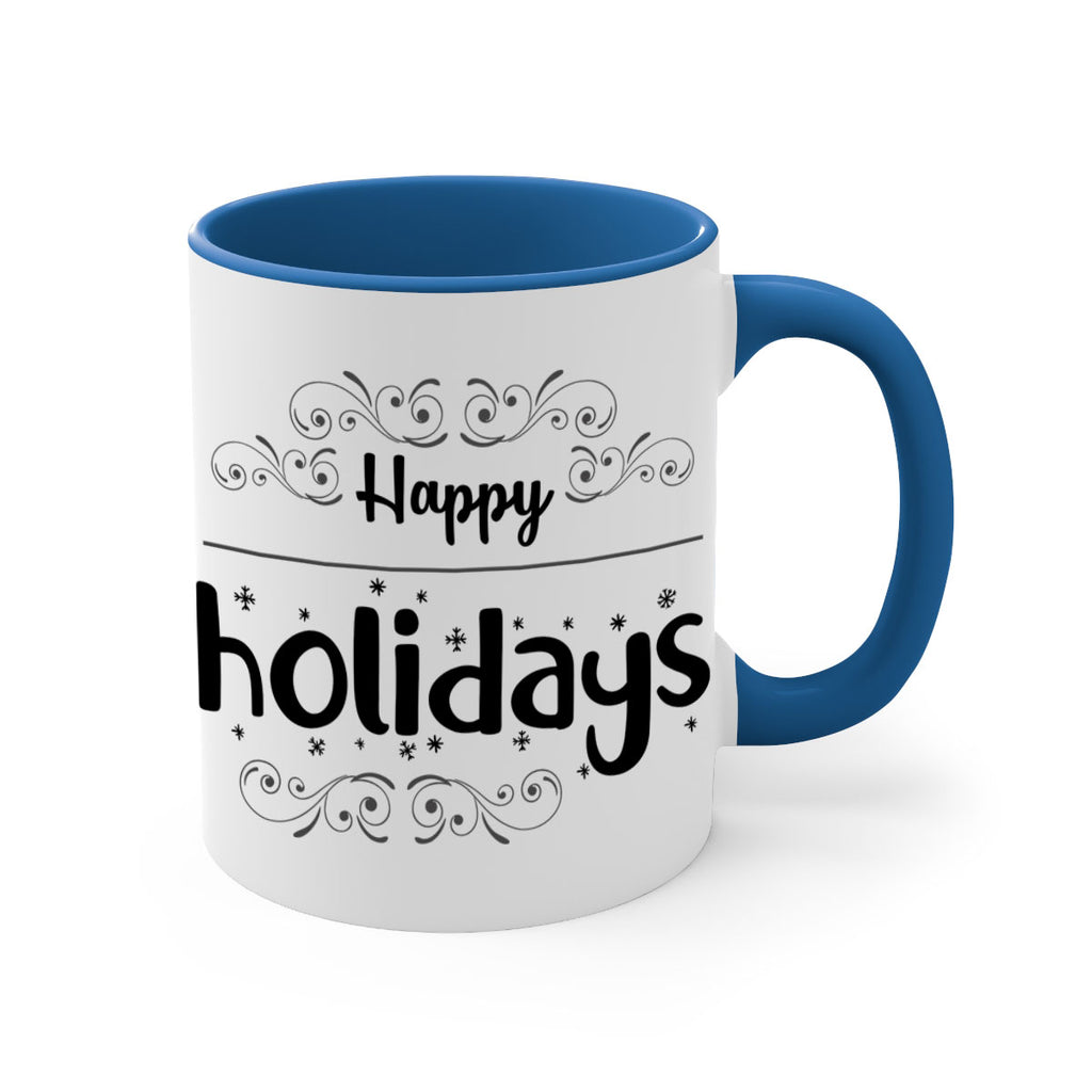 happy holidays style 256#- christmas-Mug / Coffee Cup