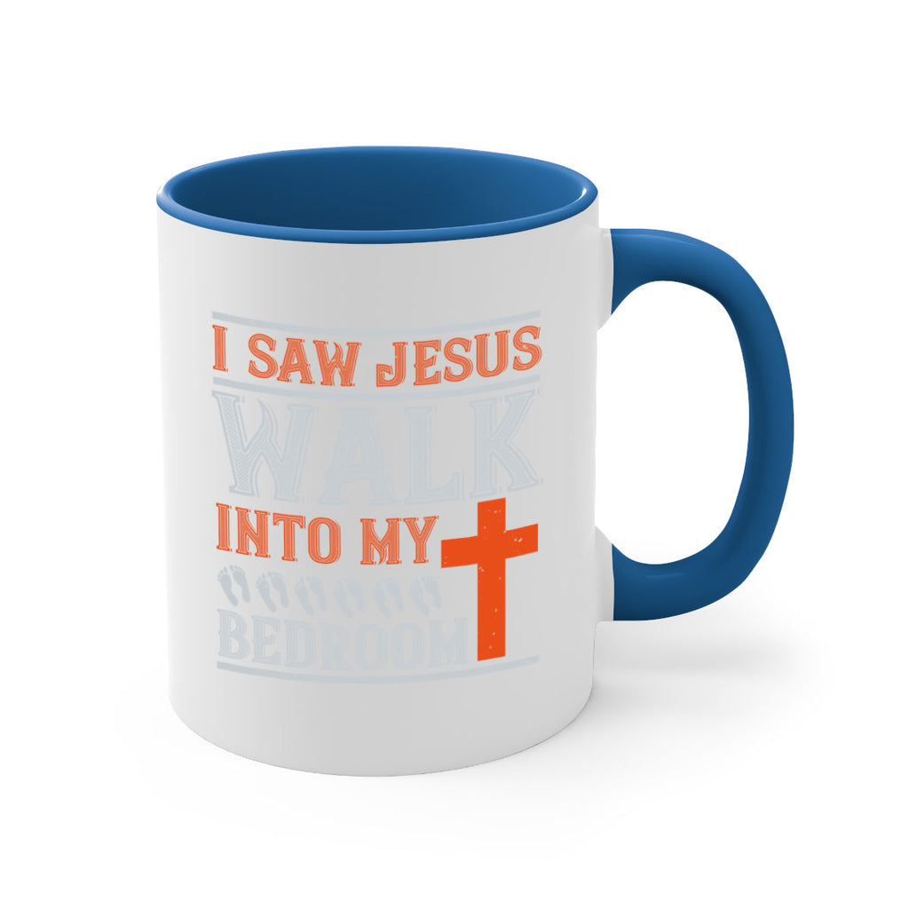 i saw jesus walk into my bedroom 65#- walking-Mug / Coffee Cup
