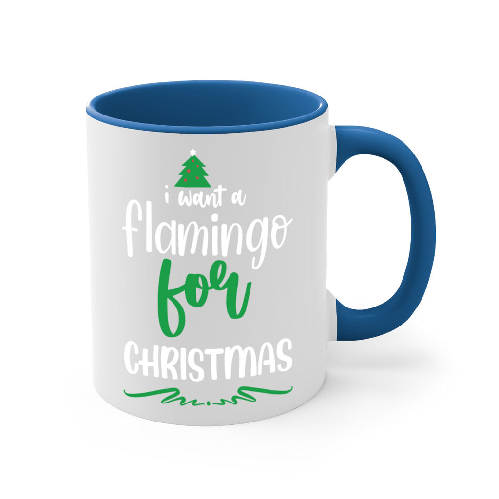 i want a flamingo for christmas style 350#- christmas-Mug / Coffee Cup