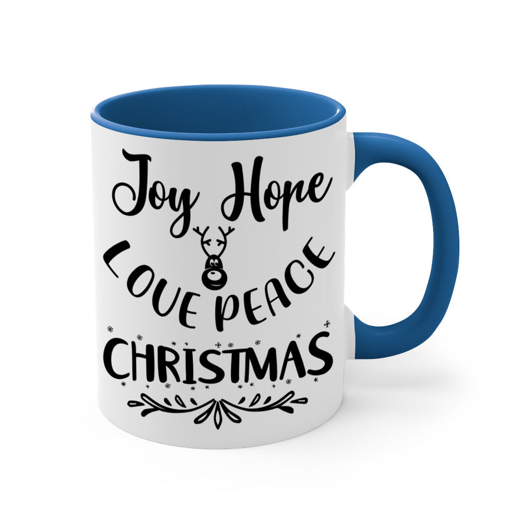 joy hope love peace christmas style 408#- christmas-Mug / Coffee Cup