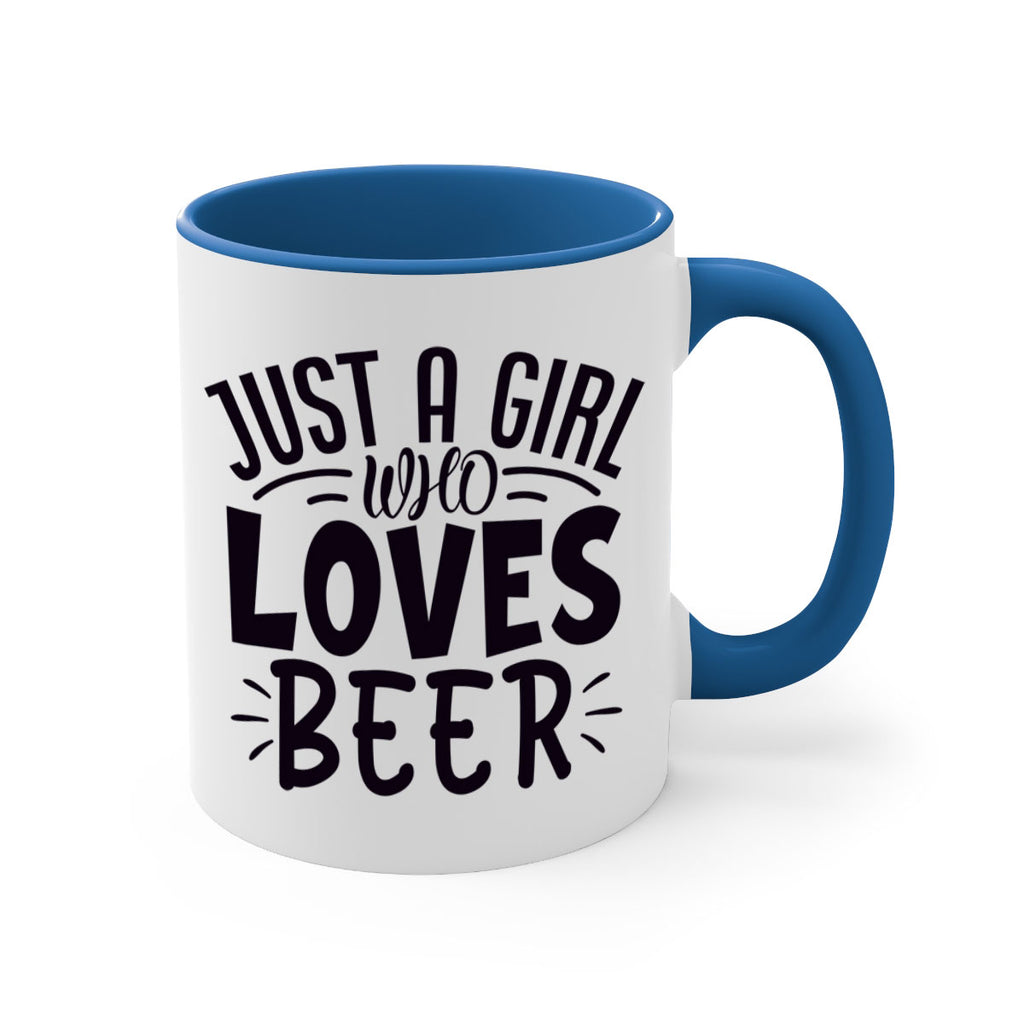 just a girl who loves beer 125#- beer-Mug / Coffee Cup