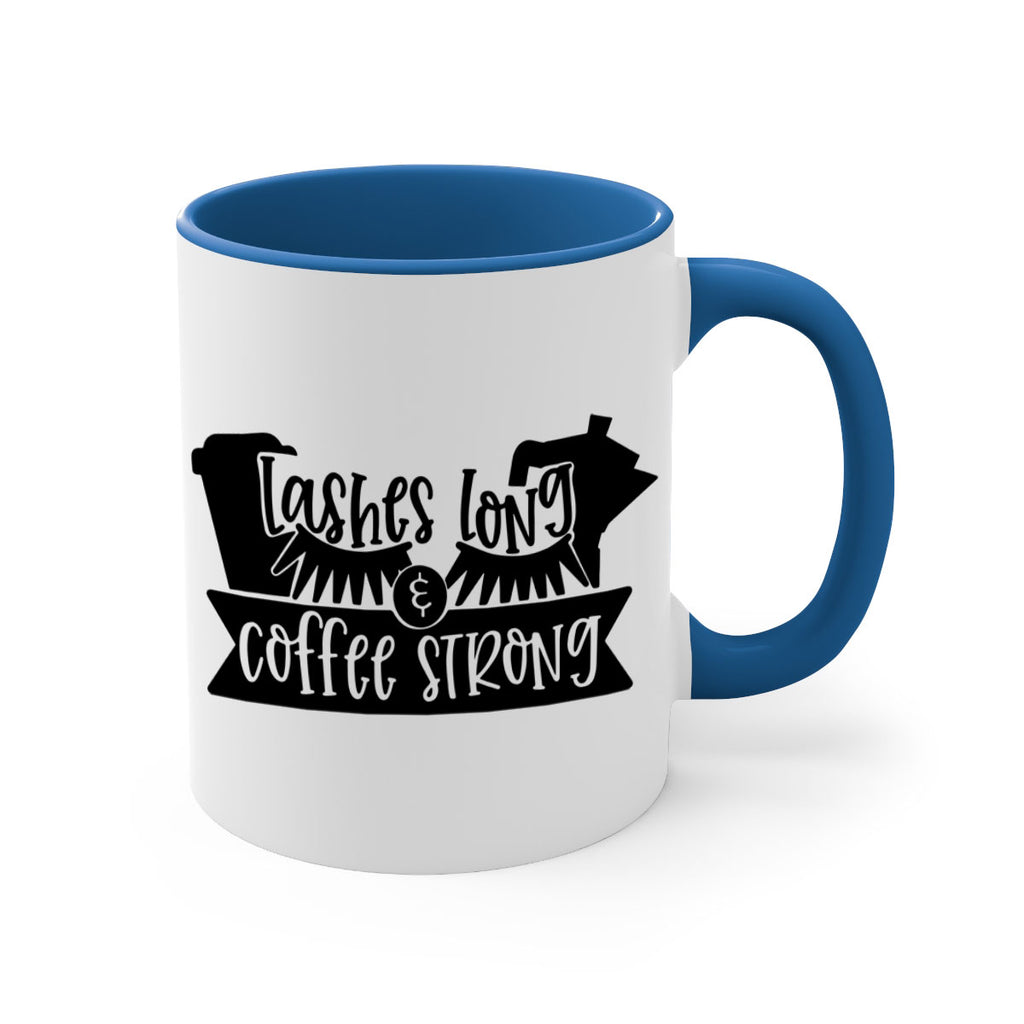 lashes long coffee strong 82#- coffee-Mug / Coffee Cup