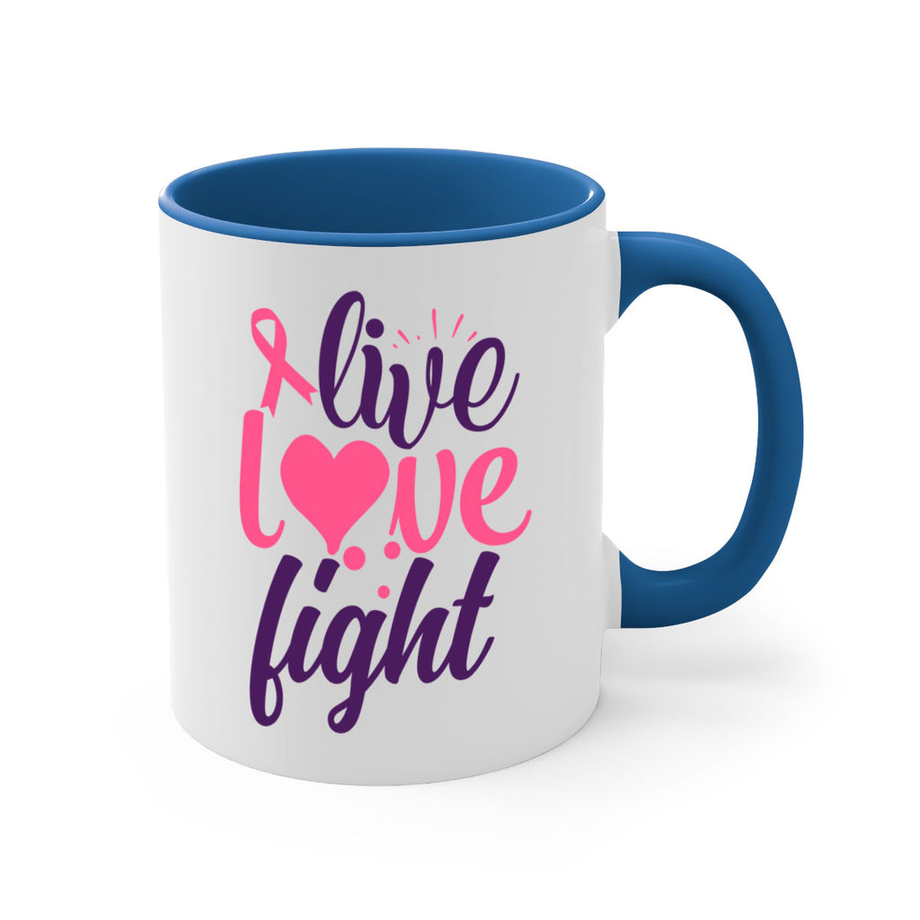 live love fight Style 8#- breast cancer-Mug / Coffee Cup