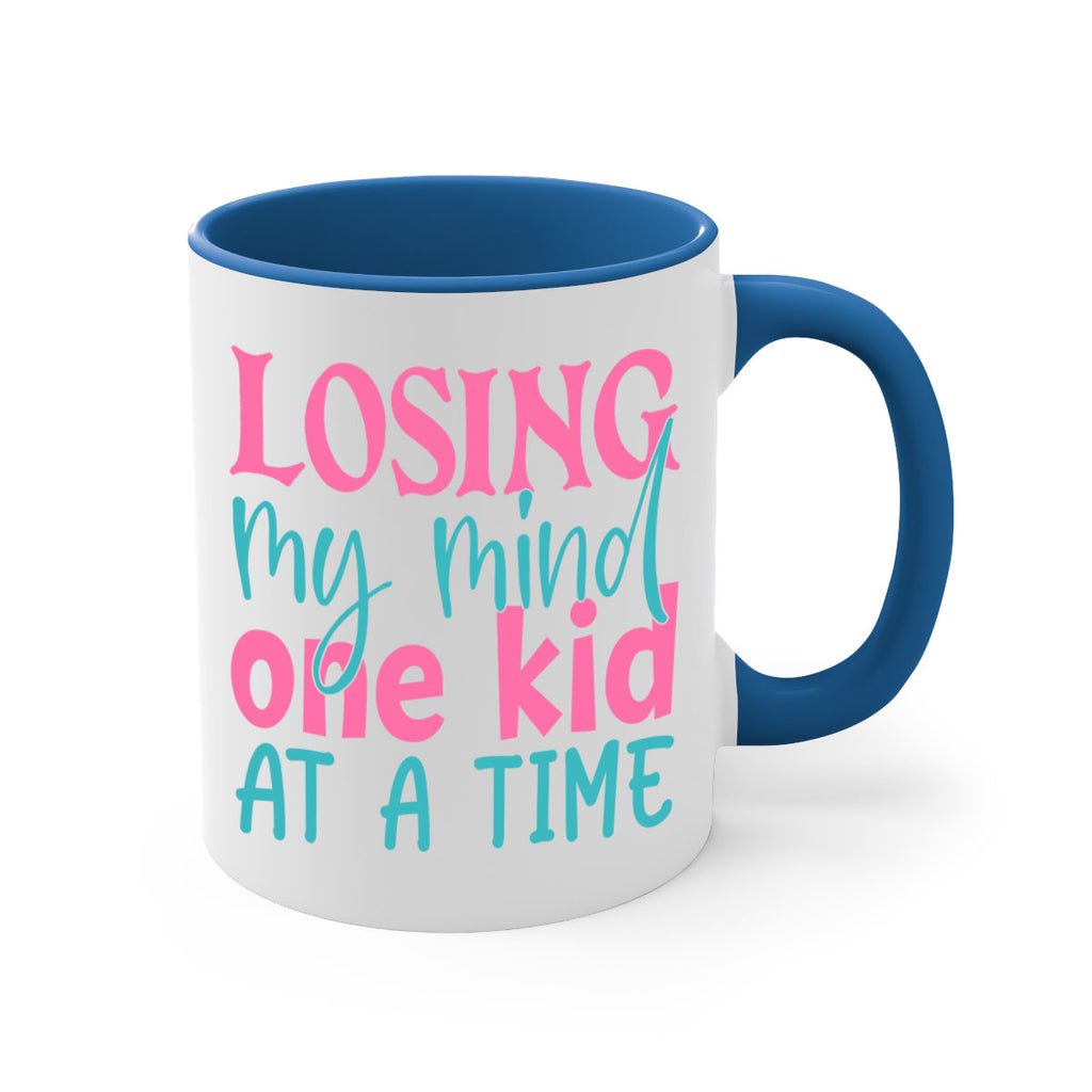 losing my mind one kid at a time 330#- mom-Mug / Coffee Cup