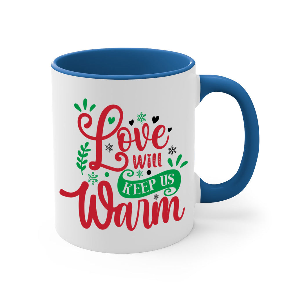 love will keep us warm style 445#- christmas-Mug / Coffee Cup