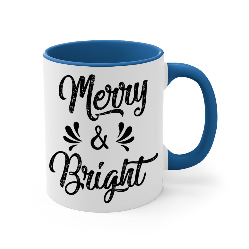 merry & bright ) style 466#- christmas-Mug / Coffee Cup