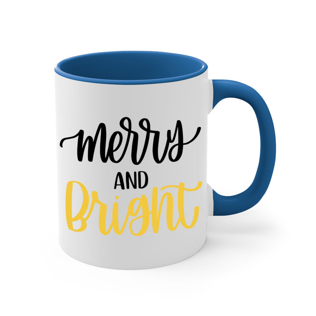 merry and bright 96#- christmas-Mug / Coffee Cup