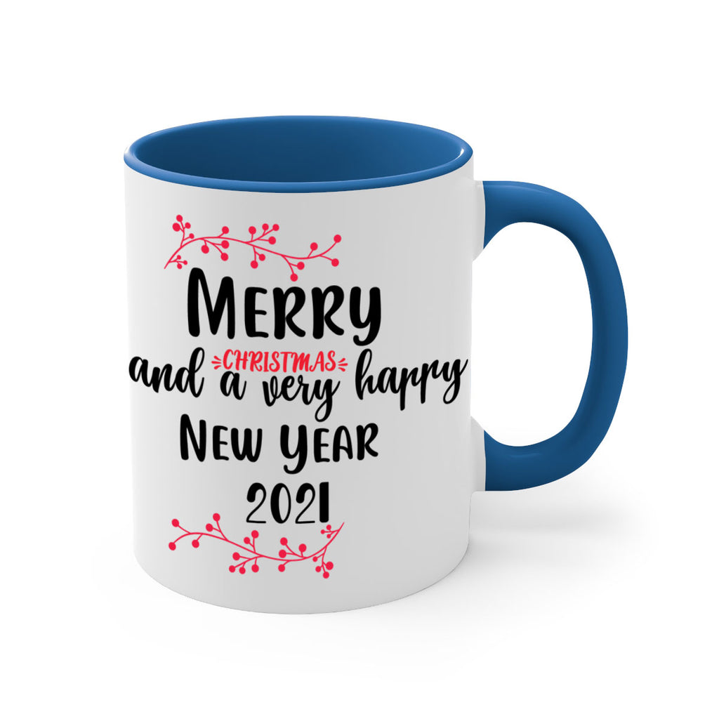 merry christmas and a very happy new year . style 489#- christmas-Mug / Coffee Cup