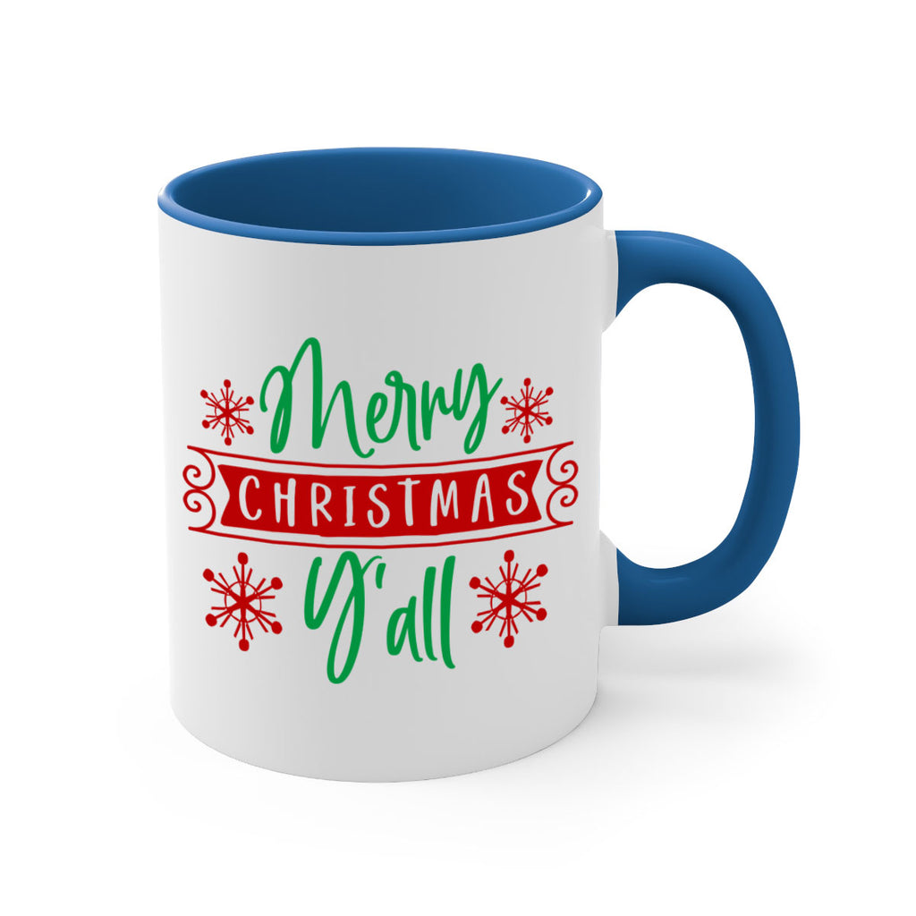 merry christmas yall style 507#- christmas-Mug / Coffee Cup