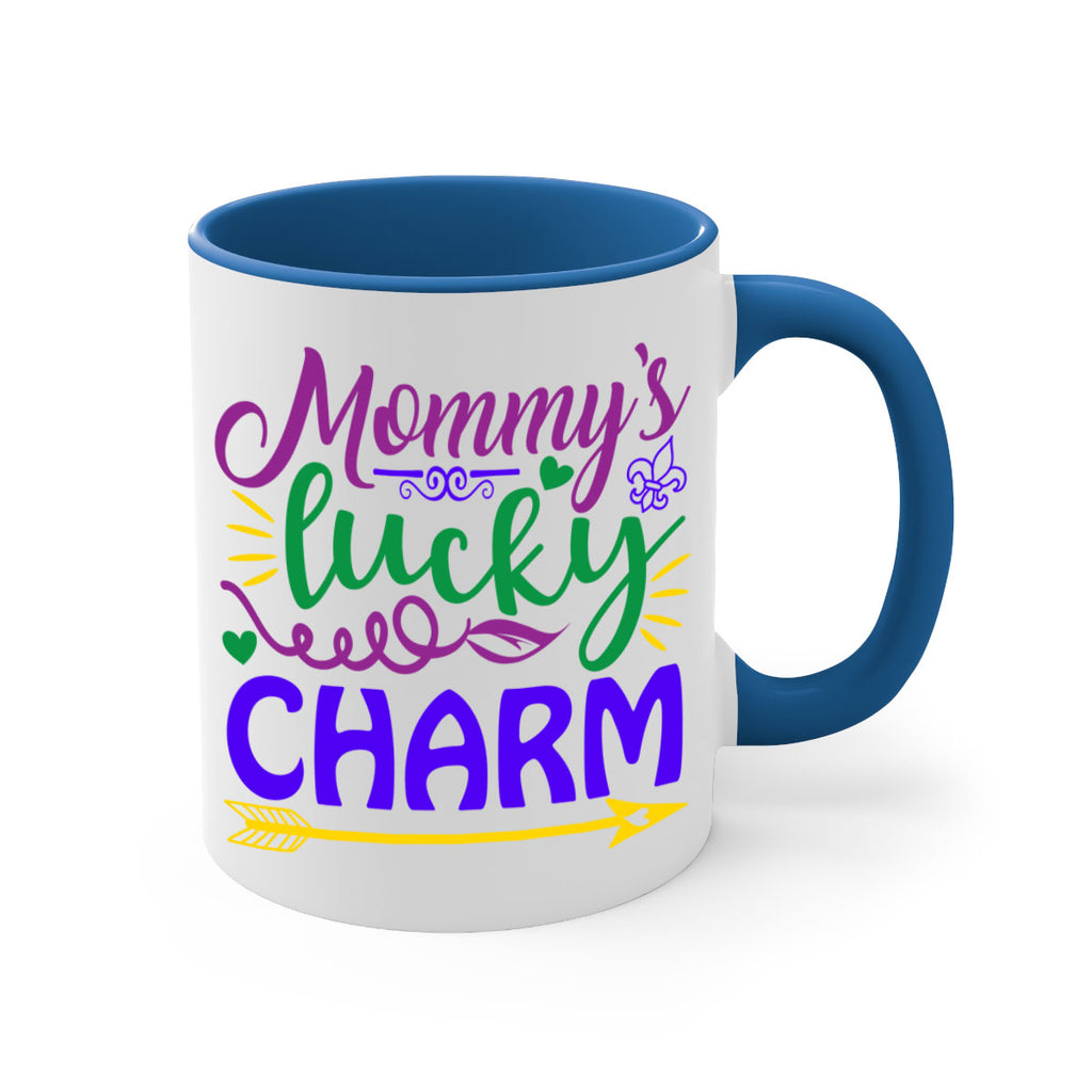 mommys lucky charm 6#- mardi gras-Mug / Coffee Cup