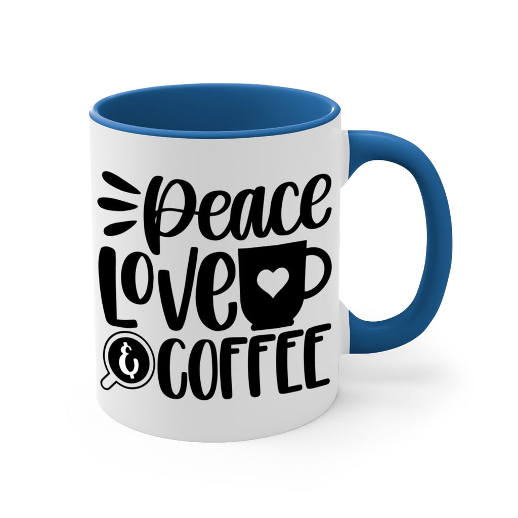 peace love coffee 49#- coffee-Mug / Coffee Cup