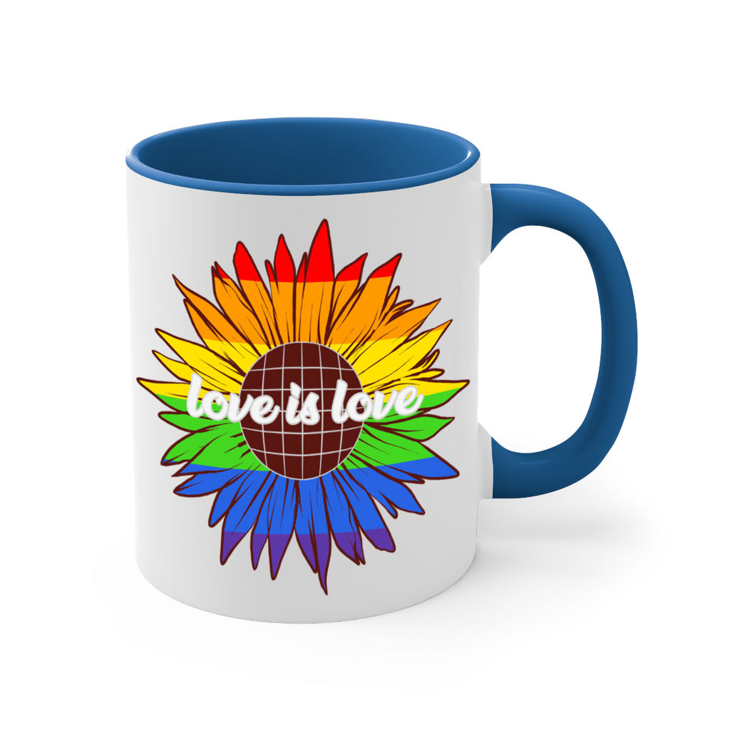 rainbow sunflower love is love 26#- lgbt-Mug / Coffee Cup