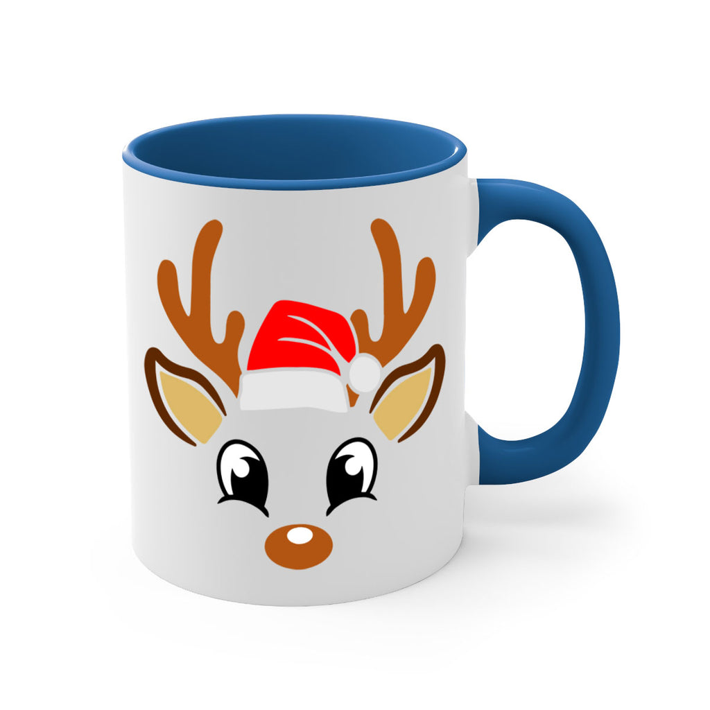 reindeer face style 596#- christmas-Mug / Coffee Cup