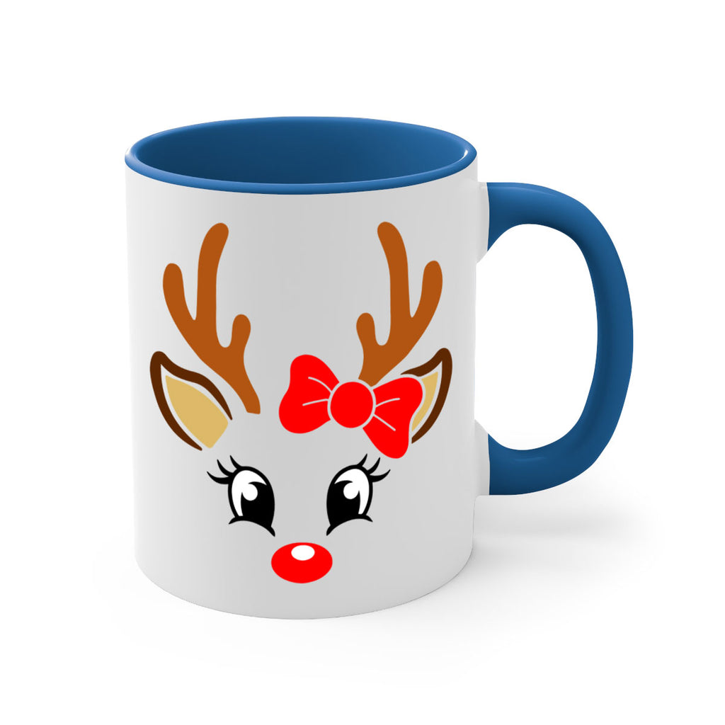 reindeer face style 598#- christmas-Mug / Coffee Cup