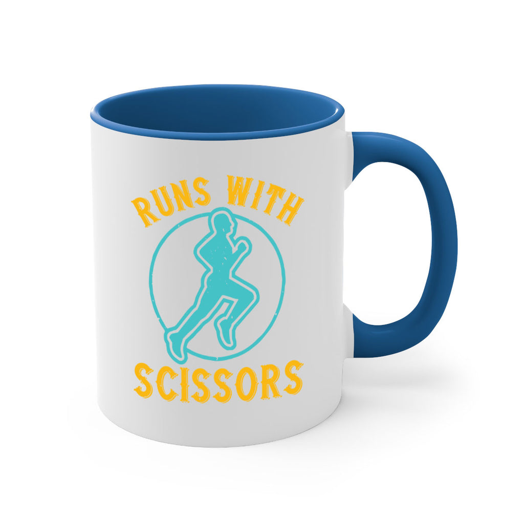 run with sclssors 25#- running-Mug / Coffee Cup