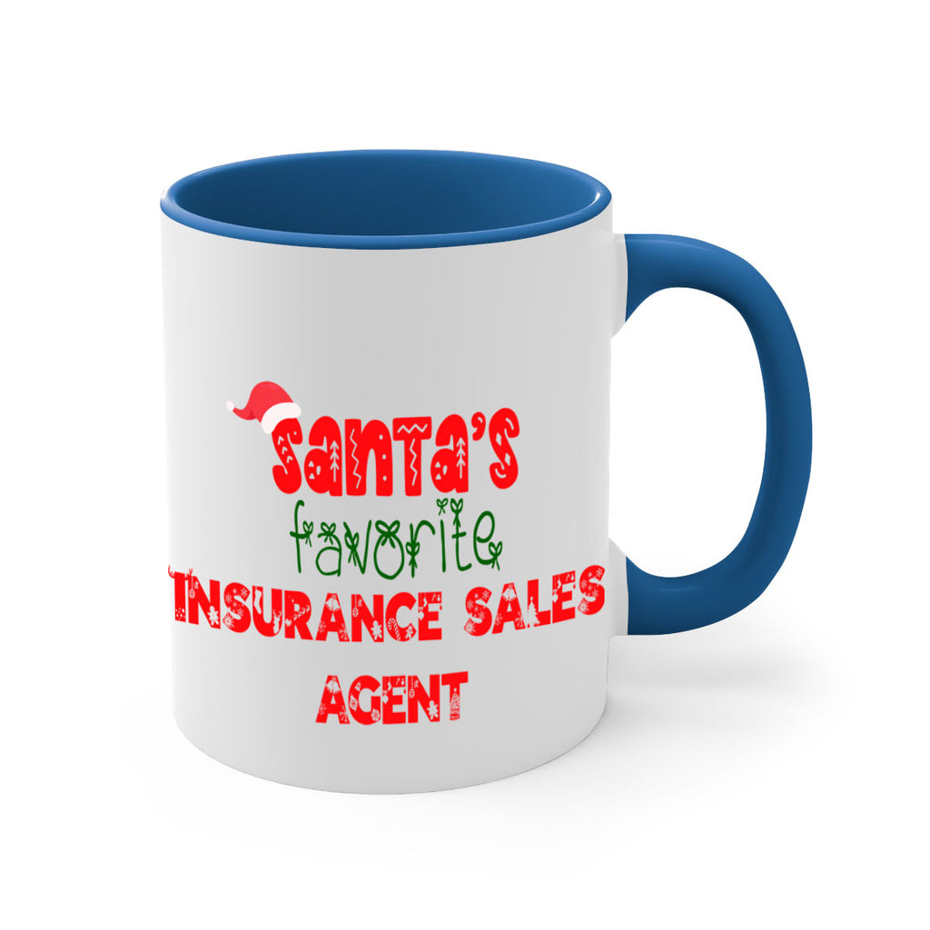 santas favorite insurance sales agent style 893#- christmas-Mug / Coffee Cup