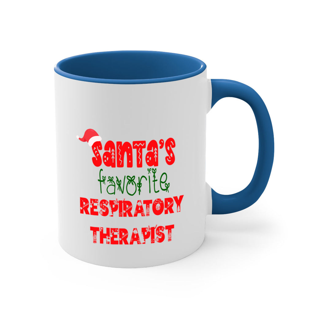 santas favorite respiratory therapist style 1063#- christmas-Mug / Coffee Cup