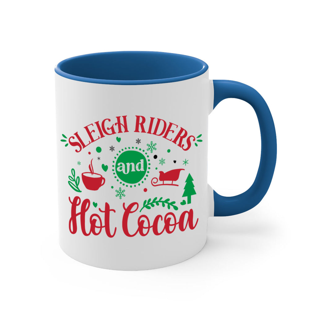 sleigh riders and hot cocoa style 1176#- christmas-Mug / Coffee Cup