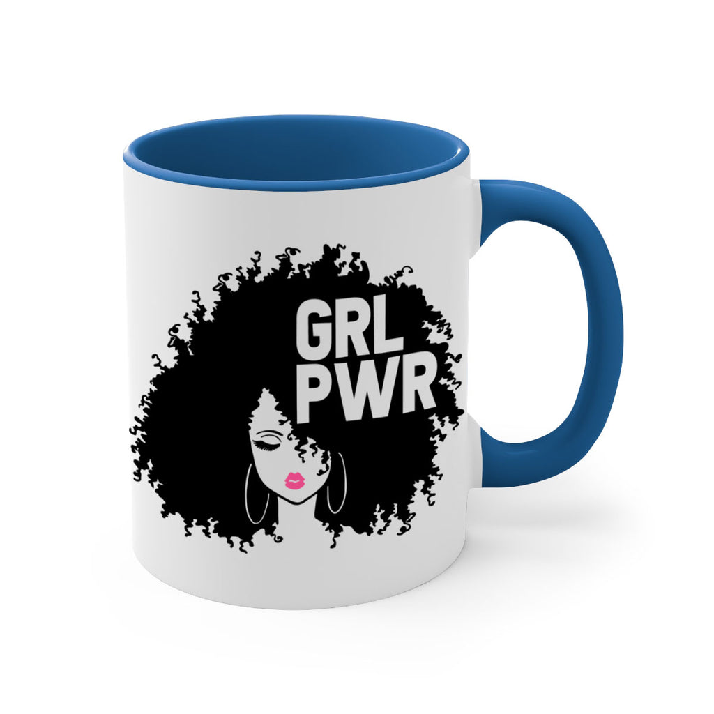 woman face grlpwr 1#- Black women - Girls-Mug / Coffee Cup