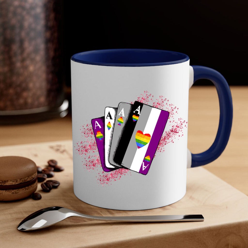 Asexual Ace Flag Playing Card Queer Lgbt 34#- lgbt-Mug / Coffee Cup