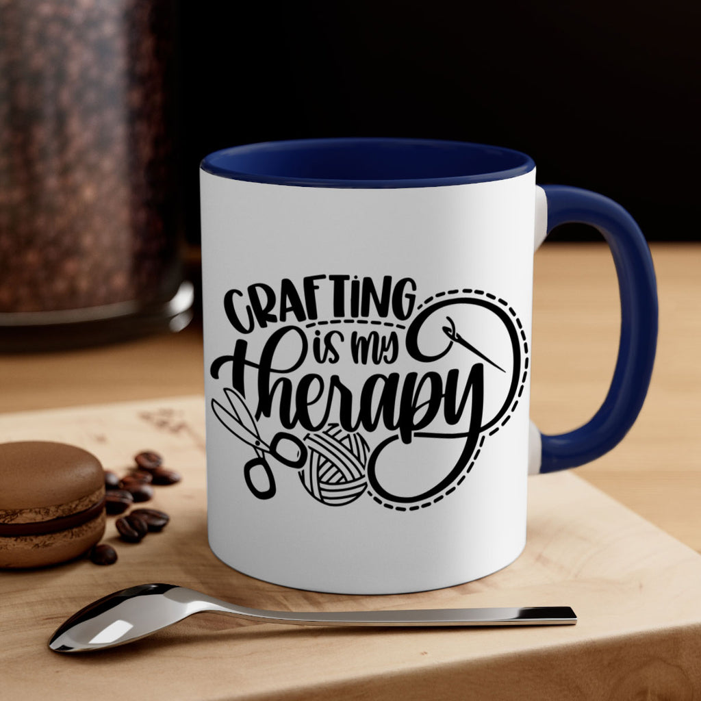 Crafting Is My Therapy 34#- crafting-Mug / Coffee Cup