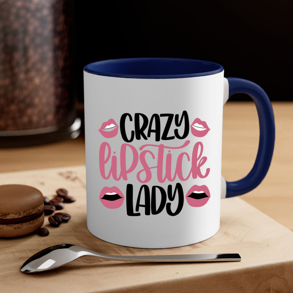 Crazy Lipstick Lady Style 107#- makeup-Mug / Coffee Cup