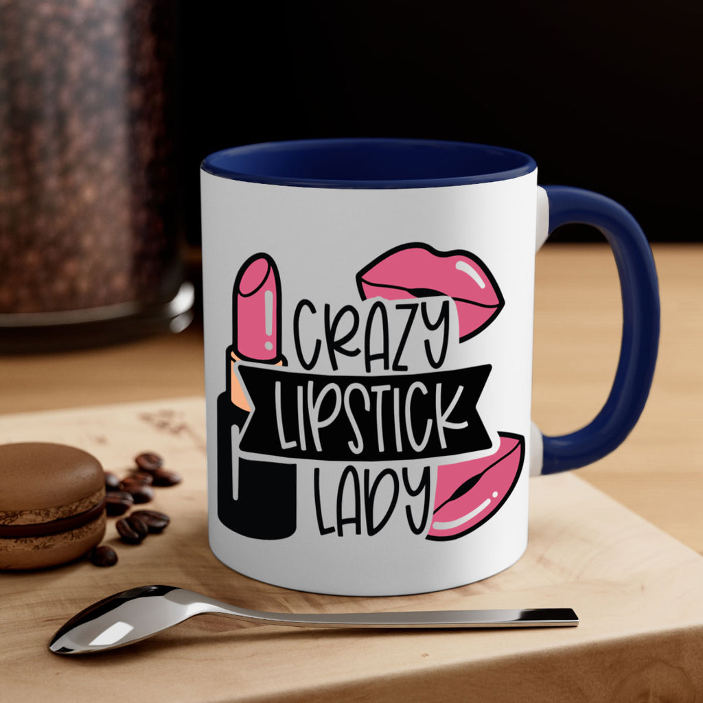 Crazy Lipstick Lady Style 108#- makeup-Mug / Coffee Cup