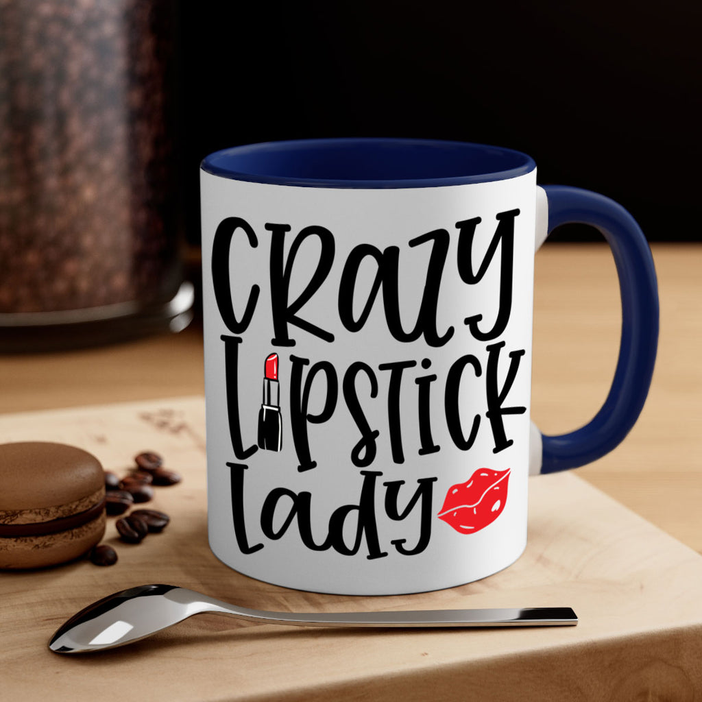 Crazy Lipstick Lady Style 240#- makeup-Mug / Coffee Cup