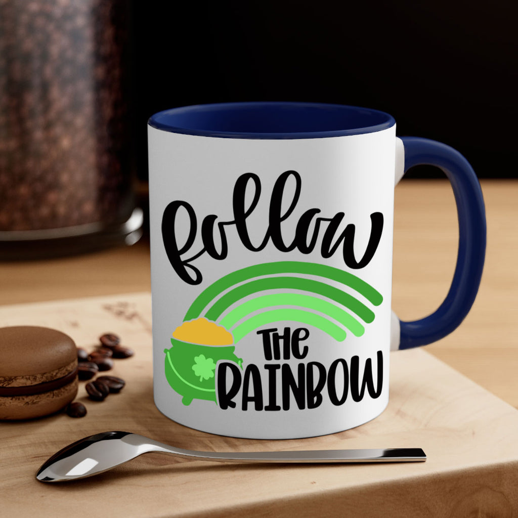 Follow The Rainbow Style 99#- St Patricks Day-Mug / Coffee Cup