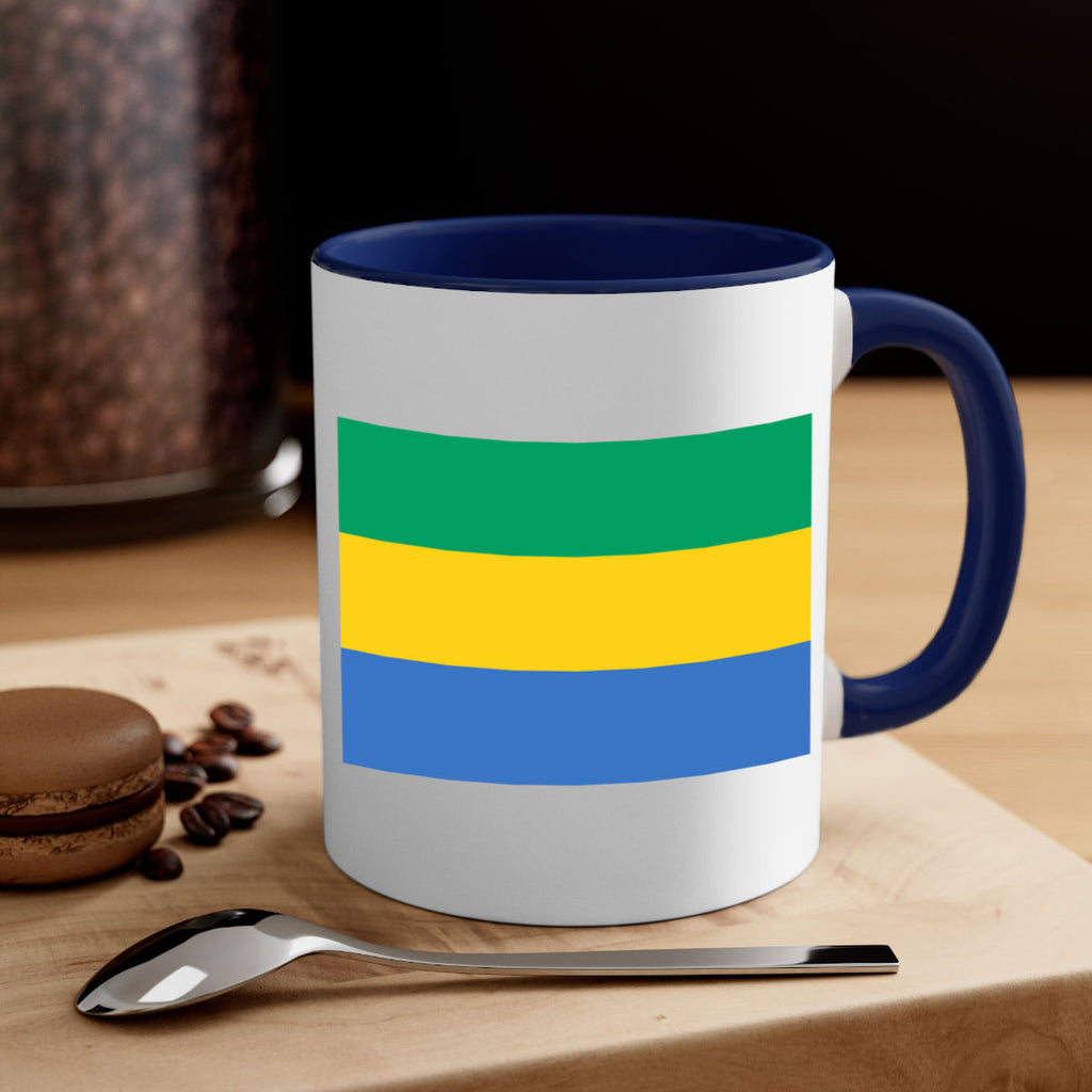 Gabon 136#- world flag-Mug / Coffee Cup