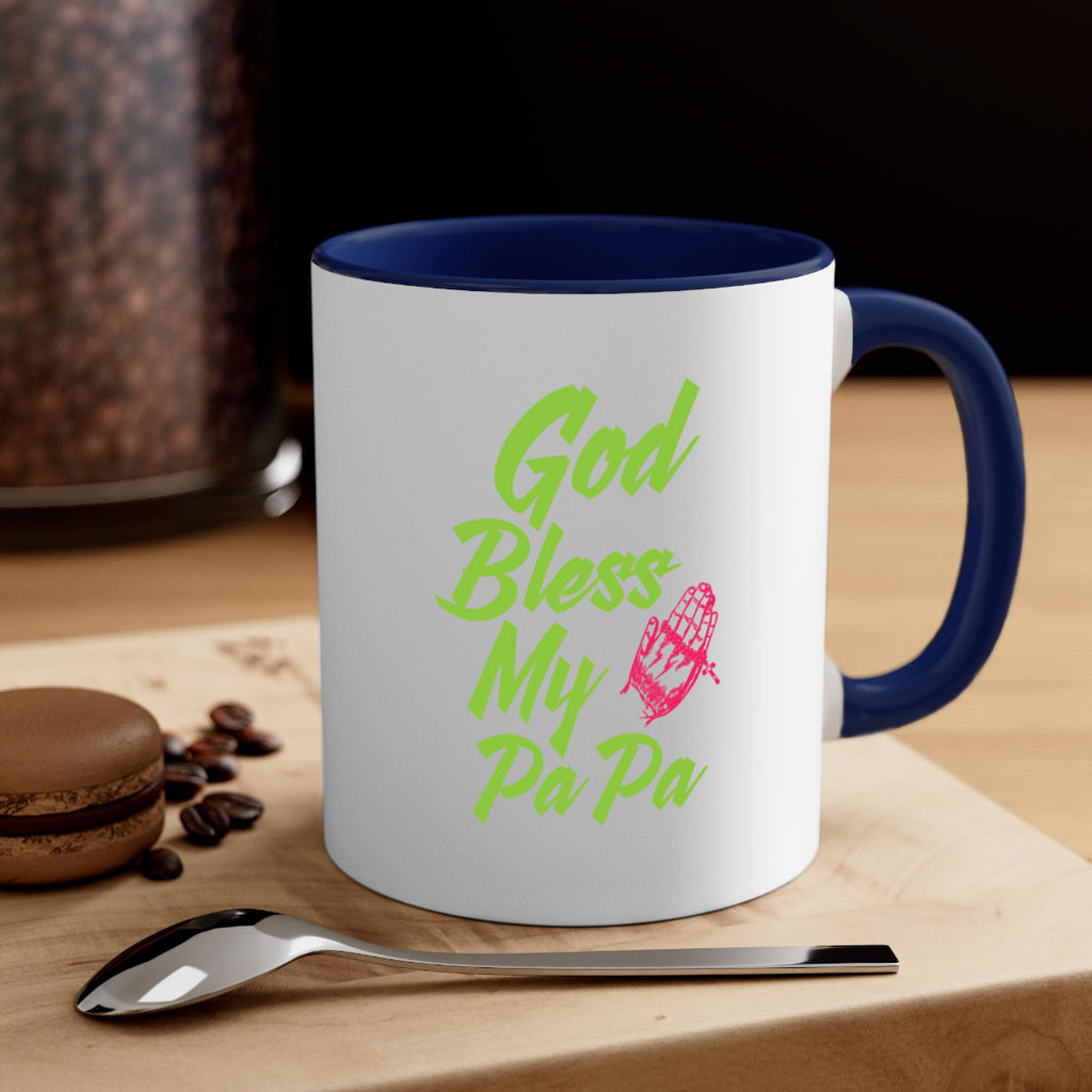 God Bless Papa 107#- grandpa-Mug / Coffee Cup