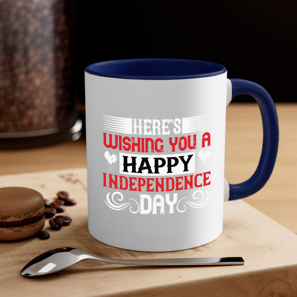 Heres wishing you a happy Independence Day Style 111#- 4th Of July-Mug / Coffee Cup